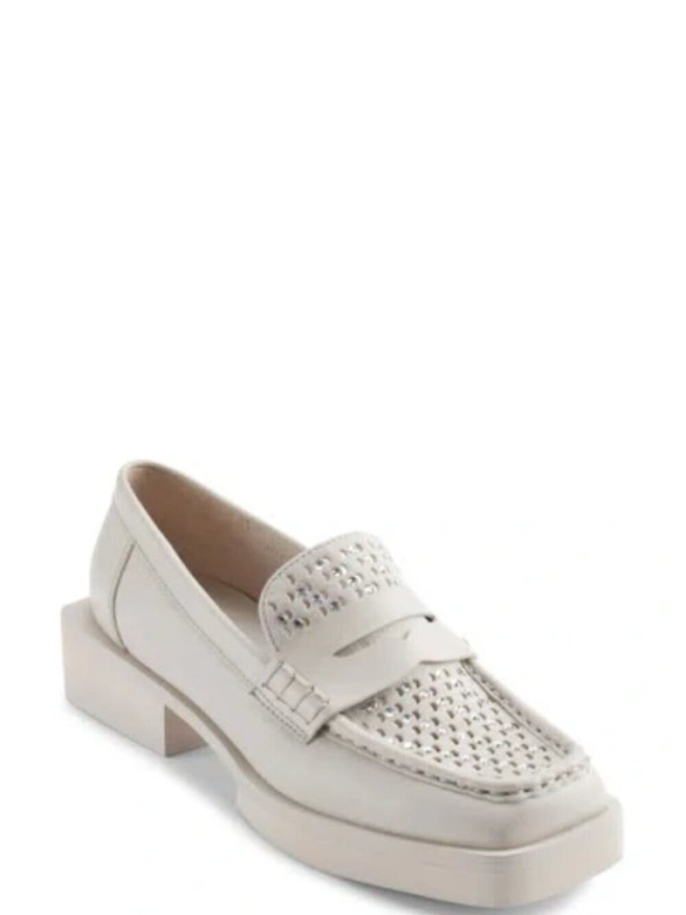 DKNY Blevins Penny Loafer in Soft White. Sz: 9